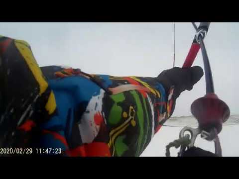 Видео: Сноукайтинг, Урал, Красноярский край 29.02.2020г