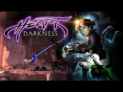 Видео: Heart of Darkness красивая, сказочная 2D игра на PS1 Полное прохождение на стриме