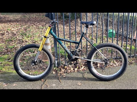 Видео: Вилка от питбайка на электровелосипед и велосипед шины от мотоцикла