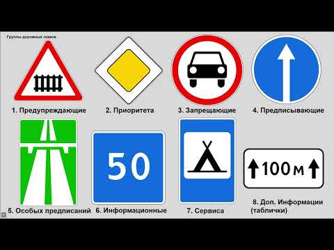 Видео: Занятие. Знаки предупреждающие и приоритета.