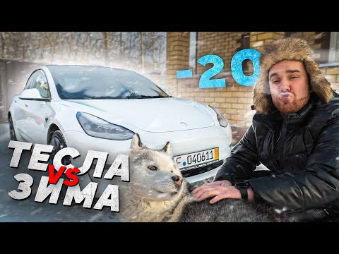 Видео: Русская ЗИМА ПРОТИВ ТЕСЛЫ. После ТАКОГО её НИКТО НЕ КУПИТ?! TESLA MODEL 3 2022