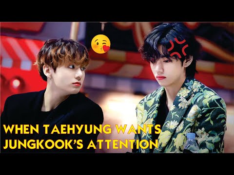 Видео: BTS Taekook/Vkook: Когда Тэхён хочет внимания Чонгука