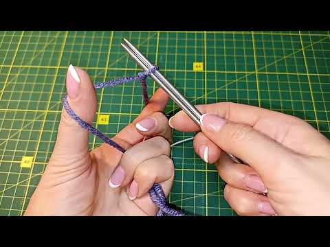 Видео: Набір початкового ряду петель спицями, класичний спосіб