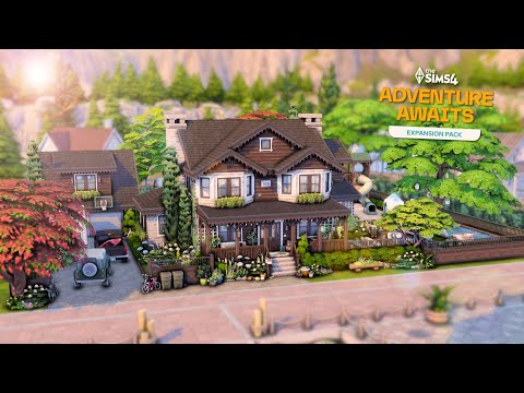 Видео: Семейный дом Гибби-Пойнт 🏹🪵 // The Sims 4: Приключения ждут // Скоростное строительство // Без CC...