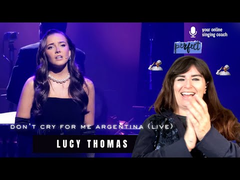 Видео: Люси Томас — Don't Cry Me Argentina (Live) — реакция и анализ преподавателя вокала