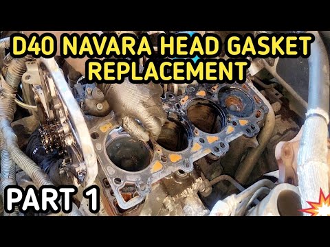 Видео: 2011 Nissan Navara/Frontier d40/Замена прокладки головки блока цилиндров Yd25 ЧАСТЬ 1