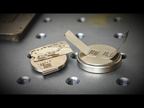 Видео: Лазерная сварка батареек на волоконном лазере!