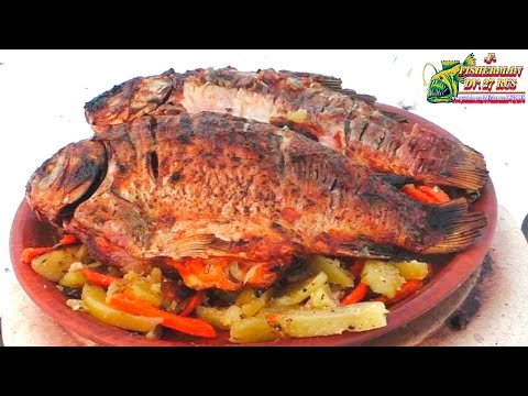Видео: Караси в сметане готовим в тандыре, с жареной картошкой. #8