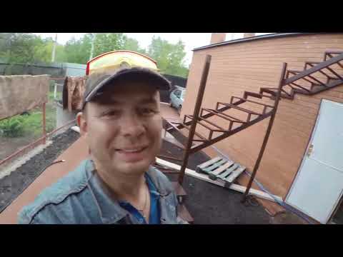 Видео: ЛЕСТНИЦА ИЗ ПРОФ ТРУБЫ НА ВТОРОЙ ЭТАЖ