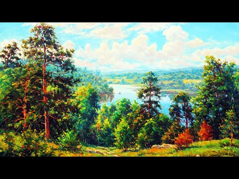 Видео: Осенняя галерея картин художника Олега Ладыгина.