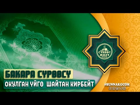 Видео: ДЕМ САЛУУ. Бакара сүрөөсү окулган үйгө жин-шайтан кирбейт.  Ruqya. ASMR и RELAXATION