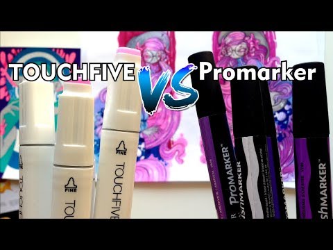 Видео: Promarker vs TOUCHFIVE | Сравнение маркеров | Бумага для маркеров