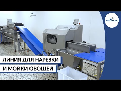 Видео: Линия для нарезки и мойки овощей с маленькой и средней производительностью