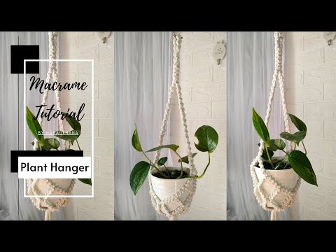 Видео: Вешалка для растений из макраме для начинающих - Урок по макраме