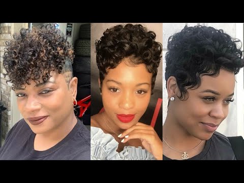 Видео: Привет, любители конусных стрижек! Представляем 26 коротких стрижек для темнокожих женщин с естес...