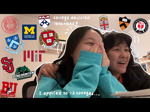 Видео: Реакции на решения о поступлении в колледж в 2023 году | Поступление в Гарвард и Массачусетский т...