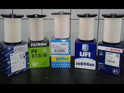 Видео: Топливные фильтры для Ford - Bosch, Ufi, Kolbenshmidt, Filtron, Purflux.  Обзор и сравнение.