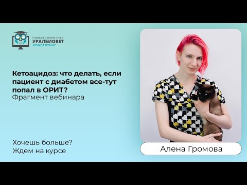 Видео: Фрагмент вебинара "Кетоацидоз: что делать, если пациент с диабетом попал в ОРИТ?" Лектор Громова