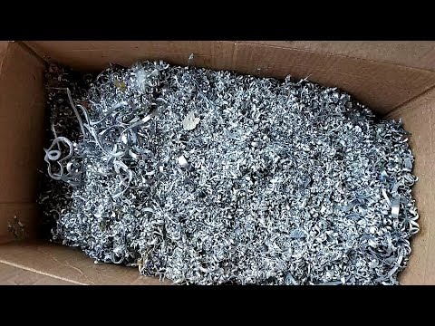 Видео: Эксперимент. Сколько выйдет алюминия из токарной стружки