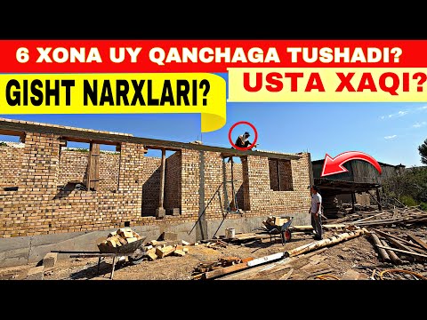 Видео: 6 ХОНА УЙ НЕЧ ПУЛГА ТАЁР БОЛДИ УСТА НАРХЛАРИ ВА ГИШТ НАРХИ#2025 