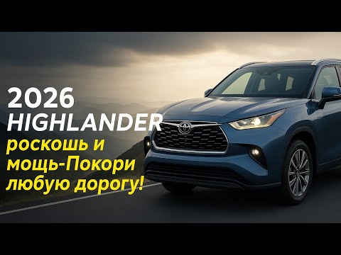 Видео: Почему Toyota Highlander 2026 станет самым желанным семейным SUV