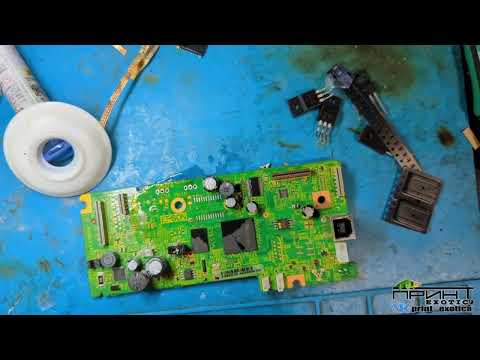 Видео: Ремонт принтера EPSON L3060. Восстановление платы. замена головки