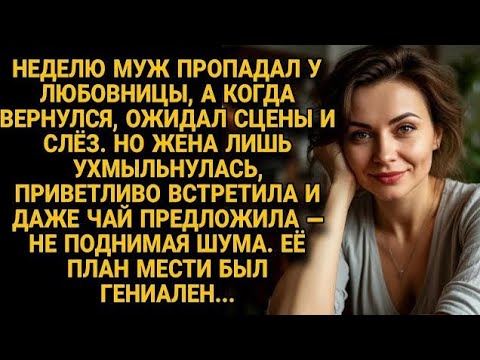 Видео: Муж пропал на неделю, а жена встретила его с улыбкой — план мести был уже в деле...