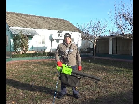 Видео: Садовый пылесос и опавшие листья #садовыйпылесос