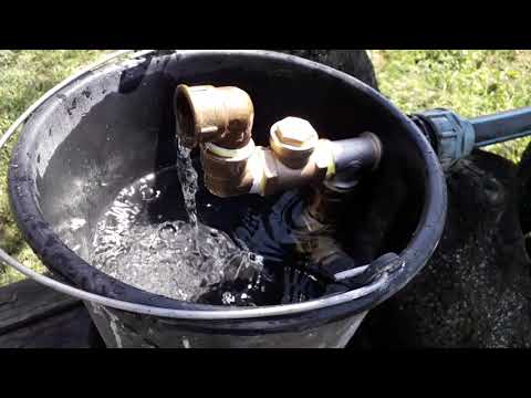 Видео: Гидроударный насос отрицательного типа.