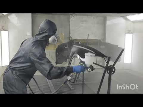 Видео: Покраска деталюх AUDI A6C7 ANEST IWATA LS 400 1.4/