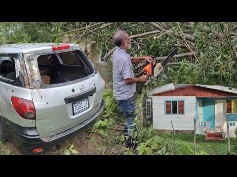 Видео: Последствия урагана Мелисса в Портленде: автомобиль Boph@t получил повреждения 💔