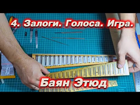 Видео: Звучание баяна. Немного о залогах и голосах. Ремонт баяна Этюд 205м. Разговорное видео.