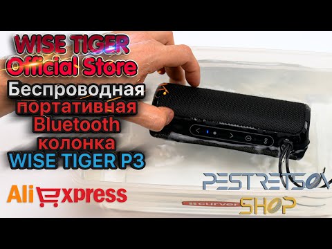 Видео: ► БЕСПРОВОДНАЯ ПОРТАТИВНАЯ BLUETOOTH КОЛОНКА WISE TIGER P3 🔴 РАСПАКОВКА 📦 И ОБЗОР ⬇️