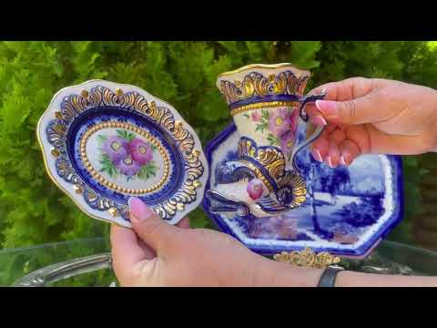 Видео: Гжель, цветной хрусталь Германия. 