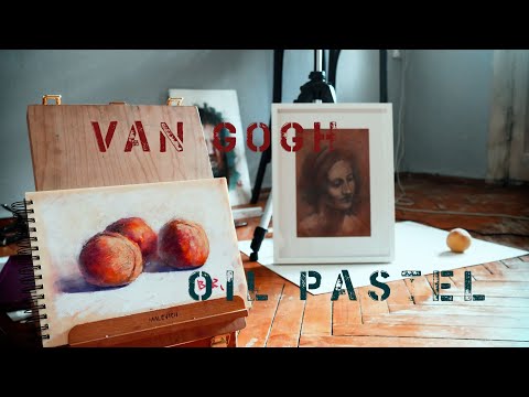 Видео: Как рисовать масляной пастелью Van Gogh.