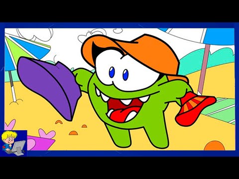 Видео: Раскраски с Ам Нямом.Учим Цвета и Играем в Футбол с Крабами.Мультик Игра