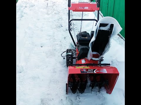 Видео: Для такого снегоуборщика BRAIT  и снег нипочём Ляпота!!!