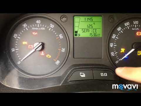 Видео: Убираем значок сервис шкода фабия