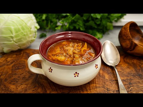 Видео: 🥣 Я использую этот суп из белокочанной капусты как лекарство для желудка!