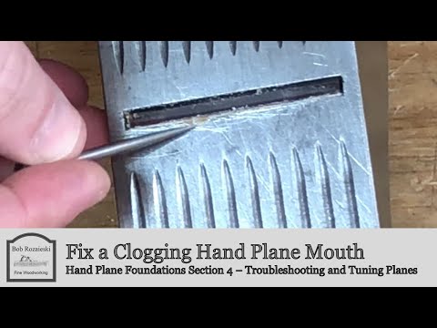 Видео: Как устранить засорение выходного отверстия ручного рубанка | Основы ручного рубанка