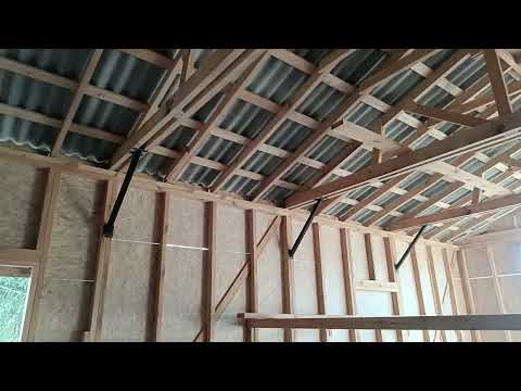 Видео: Каркасный гараж 6х12 за 25 дней