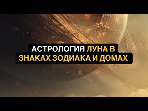 Видео: ЛУНА В ЗНАКАХ ЗОДИАКА И ДОМАХ В АСТРОЛОГИИ