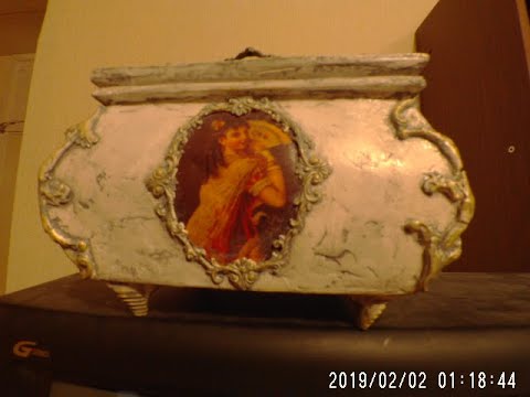 Видео: Идея поделки из картона "Шкатулка средневековая немецкая"