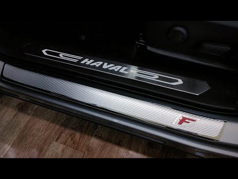 Видео: Наклейки на пороги Haval F7, F7x