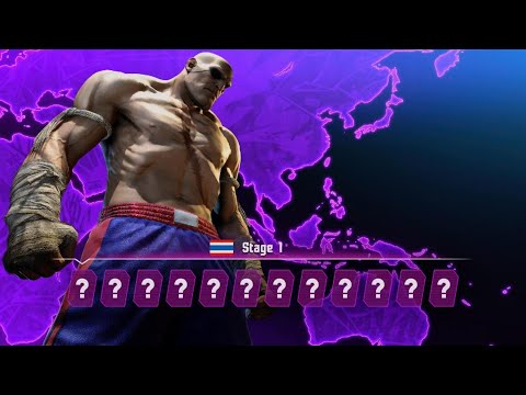 Видео: Street Fighter 6 — аркадный режим Sagat (классический костюм)