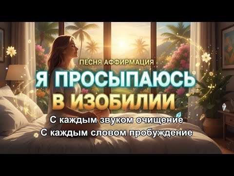 Видео: Песня-аффирмация «Я просыпаюсь в изобилии» | Музыка пробуждения силы и света
