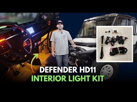 Видео: Комплект освещения салона и перчаточного ящика Defender HD11