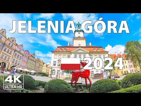 Видео: Еленя-Гура Польша Прогулка Walking Tour ☀️ 4K с Субтитрами