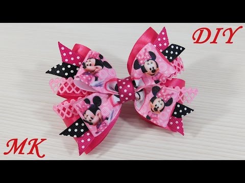 Видео: Бантик 🎀 из мультяшной ленты МИННИ МАУС 🐭. МК 👐