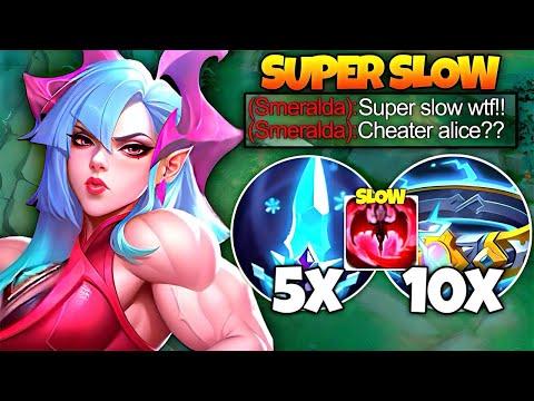 Видео: ALICE 101% МЕДЛЕННАЯ СТРОИТЕЛЬСТВО РАЗДРАЖАЕТ (медленный хак?) | MLBB